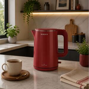 Βραστήρας Singer WK-15050 SCR με χωρητικότητα 1.5L και ισχύ 2200W - Scarlet Rose
