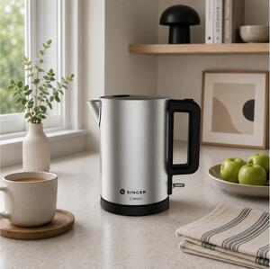 Βραστήρας Singer Classic WK 15070IN με χωρητικότητα 1.7L και ισχύ 2200W - Inox