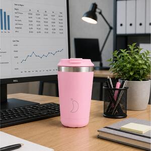 Ποτήρι Θερμός Original Chilly's με χωρητικότητα 340ml και διατήρηση θερμοκρασίας 6h ζεστό - Pastel Pink