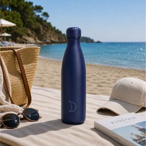 Μπουκάλι Θερμός Original Chilly's με χωρητικότητα 500ml και διατήρηση θερμοκρασίας 12h ζεστό / 24h κρύο - All Navy