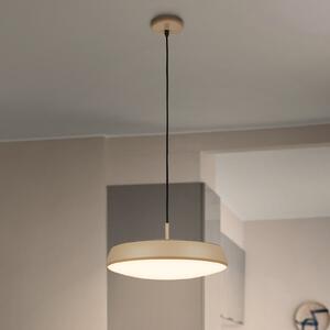 Briloner Φωτιστικό LED κρεμαστό Nala, μπεζ, μέταλλο/πλαστικό, Ø 35 εκ., Μπεζ, Σαλόνι / τραπεζαρία, Πλαστικό, σύγχρονο