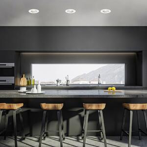 Briloner Εντοιχιζόμενος προβολέας LED 7602 3 IP65 3.000 K λευκό, ρυθμιζόμενος, Λευκό, Μπάνιο, Πλαστικό, Φωτιστικά εσοχής στρογγυλά