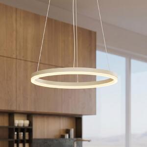 Arcchio Φωτιστικό οροφής LED Albiona, μπεζ, 1 δακτύλιος, Ø 40 cm, ρυθμιζόμενος, Μπεζ, Κουζίνα, Μέταλλο, σύγχρονο