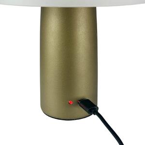 Dyberg Larsen Επαναφορτιζόμενη επιτραπέζια λάμπα LED Porter, πράσινο, ύψος