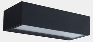LEDS-C4 Φωτιστικό τοίχου LED εξωτερικού χώρου Nemesis, ανθρακί πλάτος 19,5 cm