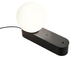LEDS-C4 Επιτραπέζιο φωτιστικό LED Perlina, μαύρο, μήκος 22,8 cm