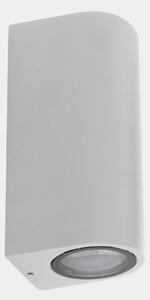 LEDS-C4 Eko Double εξωτερικός λαμπτήρας τοίχου, λευκός, πλάτος 7 cm, αλουμίνιο