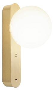 LEDS-C4 Φωτιστικό τοίχου LED Perlina, USB, χρυσό χρώμα, 5,1 cm