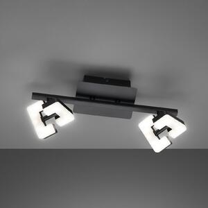 Ray LED φωτιστικό οροφής, 34 cm, 2-φωτιστικό, μαύρο, μεταλλικό