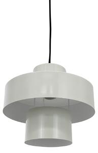 Dyberg Larsen κρεμαστό φωτιστικό Stoke, putty white, Ø 20 cm, μέταλλο