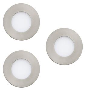EGLO connect Fueva-C LED χωνευτός προβολέας 8.6cm, σετ 3 τεμαχίων