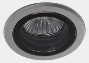 LEDS-C4 Eko εξωτερικός χωνευτός προβολέας, γκρι, Ø 7,5 cm, αλουμίνιο