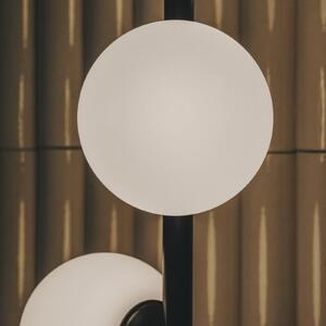 LEDS-C4 Φωτιστικό δαπέδου LED Perlina, ύψος 170 cm, μαύρο, ατσάλι