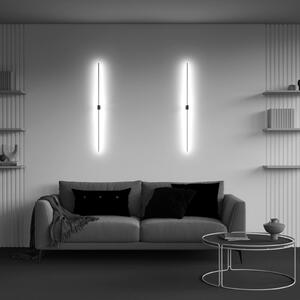 Maytoni LED φωτιστικό τοίχου Pars, 105 cm, μαύρο/χρυσό, αλουμίνιο, Μαύρο, Σαλόνι / τραπεζαρία, Αλουμίνιο, σύγχρονο