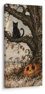 Πίνακας σε καμβά δέντρο της ζωής στη μυστηριώδη νύχτα