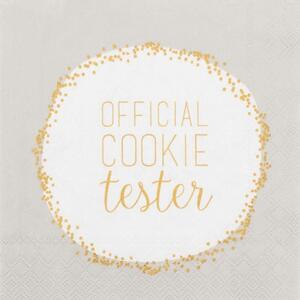 Χαρτοπετσέτα Χριστουγεννιάτικη Cocktail Official Cookie Tester (Σετ 20Τμχ) RD0090563 25x25cm Multi Raeder