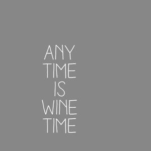 Χαρτοπετσέτα Cocktail Any Time Is Wine Time (Σετ 20Τμχ) RD0012723 25x25cm Grey-White Raeder