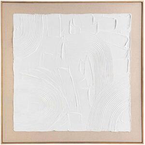 Πίνακας Καμβάς Abstract Alaska AH-AX24051 80x80cm Natural-White Andrea House