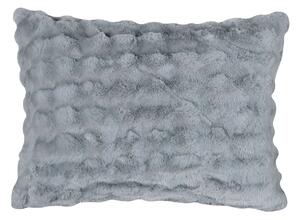 Γούνινη Μαξιλαροθήκη (50x70) Silk Fashion Burble Grey