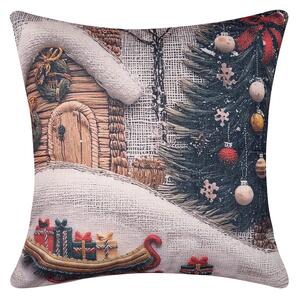 Χριστουγεννιάτικη Μαξιλαροθήκη (45x45) Silk Fashion ks2026-14