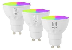 Immax NEO 07724CDO-ΣΕΤ 3xLED RGB Επιτραπέζια λάμπα dimming GU10/6W/230V Wi-Fi Tuya+RC
