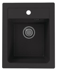 ALVEUS 1139771 - Νεροχύτης κουζίνας ATROX 50x40 cm γρανίτης/μαύρο