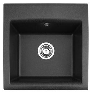 ALVEUS 1149113 - Νεροχύτης κουζίνας GEM 50x50 cm γρανίτης/μαύρο