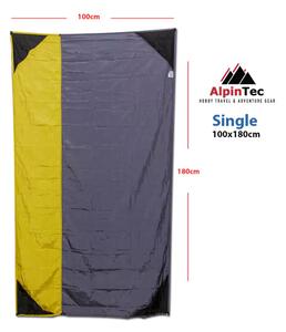 Ψάθα-Τέντα Θαλάσσης Favour Single 100Χ180 AlpinTec 131-Yellow