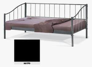Kαναπές Κρεβάτι Ήρα τριθέσιος μεταλλικός για στρώμα 90x190 χρώμα Μαύρο