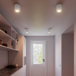 Nordlux LED σποτ οροφής Landon Smart, λευκό, ύψος 14 cm, ρυθμιζόμενος, Λευκό, Σαλόνι / τραπεζαρία, Μέταλλο