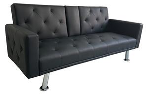 REST/ARMS BLACK PU ΚΑΝΑΠΕΣ-ΚΡΕΒΑΤΙ 188X88εκ. - ZITA PLUS