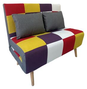 SARA PATCHWORK ΥΦΑΣΜΑ ΚΑΝΑΠΕΣ/ΚΡΕΒΑΤΙ 134Χ80εκ. - ZITA PLUS