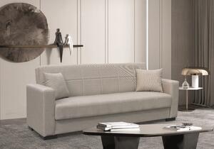 ROVER LIGHT BROWN ΥΦΑΣΜΑ 3ΘΕΣΙΟΣ ΚΑΝΑΠΕΣ/ΚΡΕΒΑΤΙ ΜΕ ΑΠΟΘ.ΧΩΡΟ 210X80εκ. - ZITA PLUS