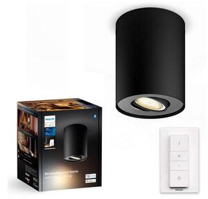 Philips - Φωτιστικό σποτ Dimming LED Hue PILLAR 1xGU10/4,2W/230V + RC μαύρο