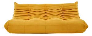 Καναπές τριθέσιος Nextdeco Togo Alcantara κίτρινος Υ70x174x102εκ. - NEXT 11017-02---2