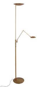 Steinhauer Φωτιστικό οροφής LED Daphne 2 +, φως ανάγνωσης, χάλκινο, CCT, τηλεχειριστήριο, ρυθμιζόμενος, Μπρούτζινο / Αντικέ ορείχαλκου, Σαλόνι / τραπεζαρία, Μέταλλο, σύγχρονο, Φως ανάγνωσης