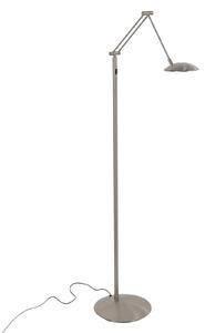 Steinhauer Λάμπα δαπέδου LED Daphne 2, 1 φωτιστικό, χάλυβας, CCT, τηλεχειριστήριο, ρυθμιζόμενος, Μεταλλικό, Σαλόνι / τραπεζαρία, Μέταλλο, σύγχρονο