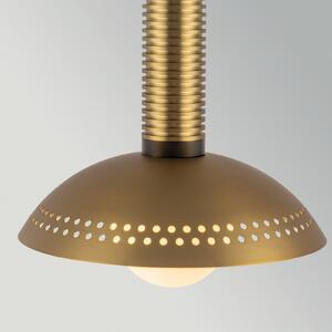 Elstead Κρεμαστό φωτιστικό LED Arden, χρυσό, Ø 15 cm, μέταλλο, με δυνατότητα ρύθμισης, ρυθμιζόμενος, Χρυσό / Ορείχαλκου, Σαλόνι / τραπεζαρία, Αλουμίνιο, σύγχρονο