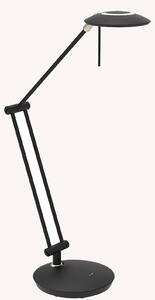 Steinhauer Λάμπα γραφείου LED Zenith 2, μαύρη, CCT, τηλεχειριστήριο, ρυθμιζόμενος, Μαύρο, Μελέτη / Γραφείο, Μέταλλο, σύγχρονο