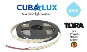 Cubalux Ταινία Led 19.2W IP65 24V TΩRA 5 μέτρα - CUBALUX Θερμό Λευκό 2700K - 500212