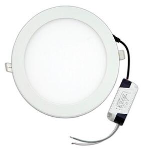 Eurolamp 20W LED Slim Panel Χωνευτό Φ225 120° Λευκό Eurolamp Θερμό Λευκό 3000K - 145-68012