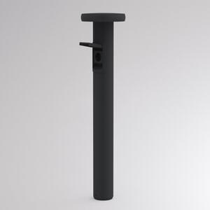Molto Luce Φωτιστικό διαδρόμου LED CIRC, DALI, πρίζα, ανθρακί, 82 cm, IP65, ρυθμιζόμενος, Μαύρο, Αλουμίνιο, σύγχρονο
