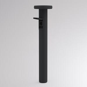 Molto Luce Φωτιστικό διαδρόμου LED CIRC, on/off, πρίζα ανθρακί 82 cm IP65, Μαύρο, Αλουμίνιο, σύγχρονο