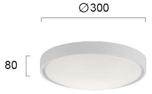 VIOKEF LED 18W Πλαφονιέρα Μεταλλική D:300 Yara VIOKEF - Λευκό - 4199600