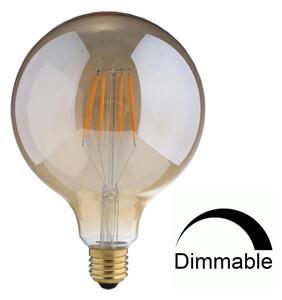 Universe LED Λάμπα Filament G95 7W Θερμό E27 Μελί Γυαλί DIMMABLE - Universe - 1-U010894