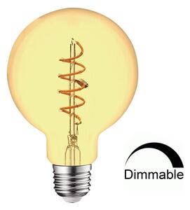 Universe LED Λάμπα Filament G95 4W Θερμό E27 Flex Art Line Σε Μελί Γυαλί DIMMABLE Universe - 1-U007252