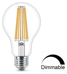 Universe LED Λάμπα Filament A60 14W Θερμό E27 Διάφανη DIMMABLE Universe - 1-U008341