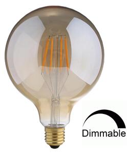 Universe LED Λάμπα Filament G125 8W Θερμό E27 Μελί Γυαλί DIMMABLE - Universe - 1-U010900