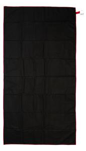 Πετσέτα Microfiber (80x160) Dimcol Quick Dry Black-Bordeaux