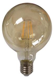 Eurolamp ΛΑΜΠΑ LED ΓΛΟΜΠΟΣ G125 FILAMENT 8W Ε27 2400K 220-240V GOLD GLASS DIMMABLE - 147-78771